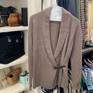 Beautiful Heathered Wrap Sweater from Paris